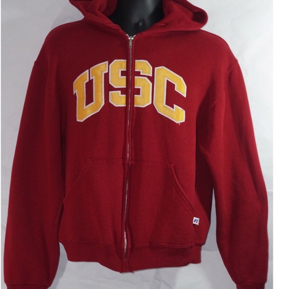 USC zip up hoodie
